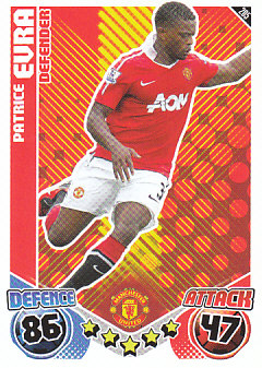 Patrice Evra Manchester United 2010/11 Topps Match Attax #205